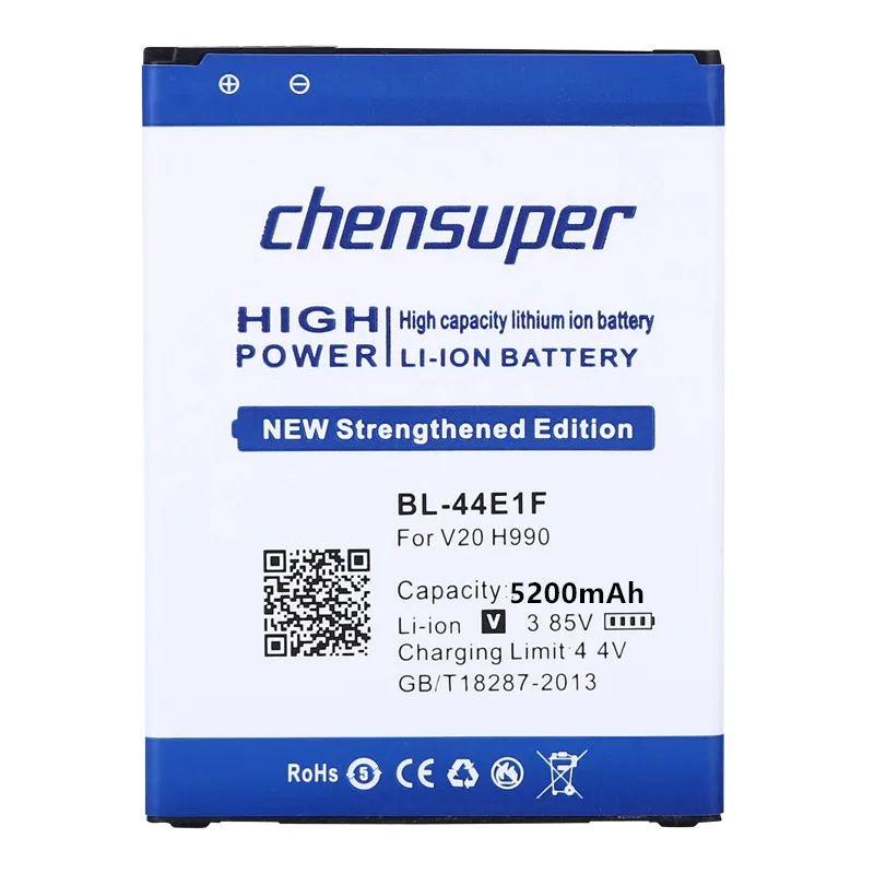 Chensuper 5200mAh BL 44E1F Замена для LG V20 батарея H990 F800|Аккумуляторы мобильных телефонов| |