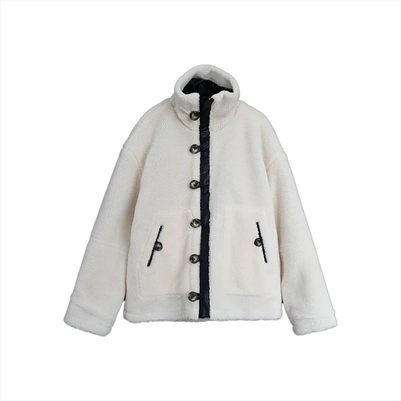 

and pros cons of new fund of 2019 autumn winters fur lambs wool locomotive cotton-padded jacket woman with thick coat