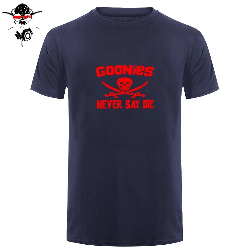 Мужская футболка с круглым вырезом GOONIES NEVER SAY хлопковая Повседневная в стиле