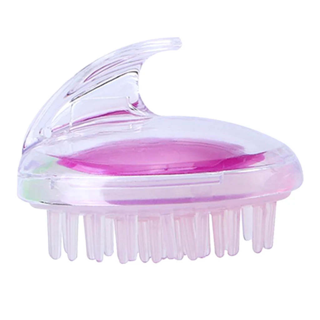 

Durable Plastic Handle Silicone Shower Shampoo Body Wash Dandruff Brush