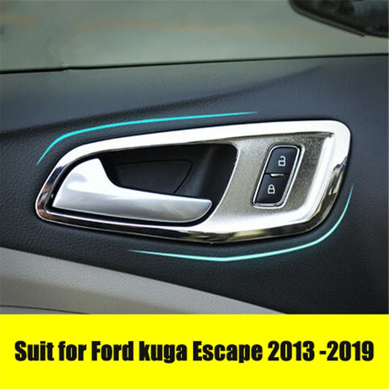 Для Ford Kuga Escape 2013-2019 аксессуары для стайлинга автомобилей внутренняя дверная
