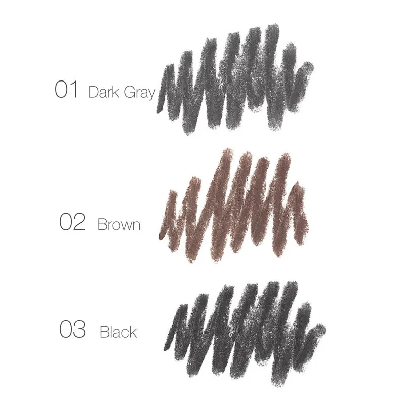 FOCALLURE 3 цвета ультра-тонкая резьба карандаш для бровей подводка глаз водостойкий