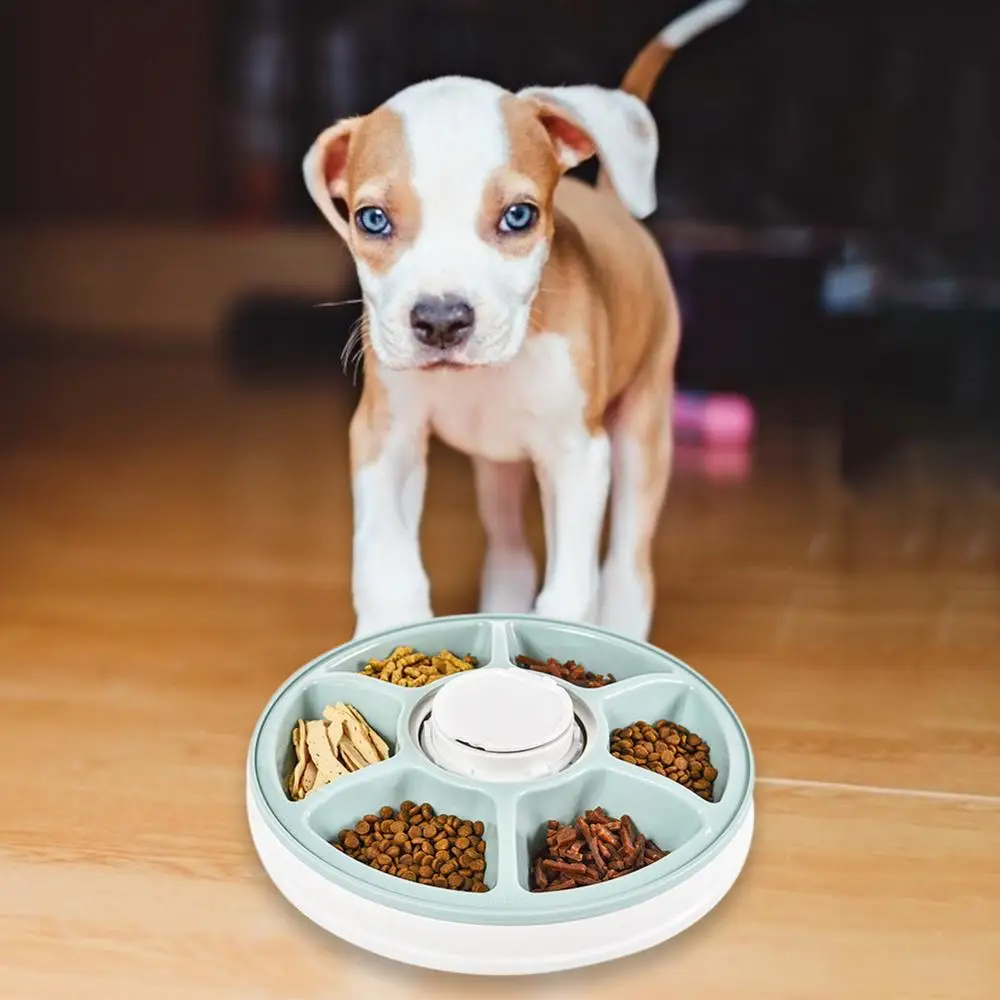 Автоматическая таймерная кормушка для домашних животных 6 блюд ячеек