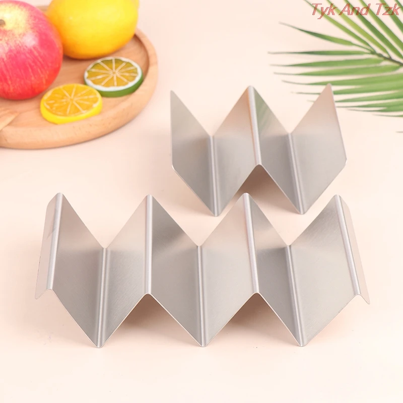 

Stainless Steel Taco Pancake Cake Toast Holder Stand Rack Shells 1-4 Slots