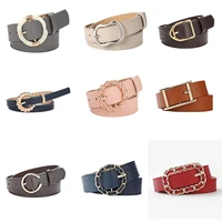 36 style women belts luxury brand pu leather waist strap candy colors all match jeans trousers casual ladies female waistband