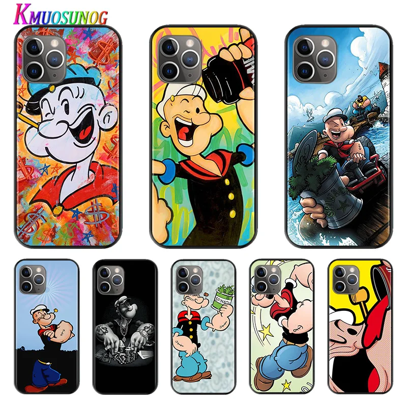 

Spinach Sailor For Apple iPhone 12 11 XS Pro Max Mini XR X 8 7 6 6S Plus 5 SE 2020 Phone Case