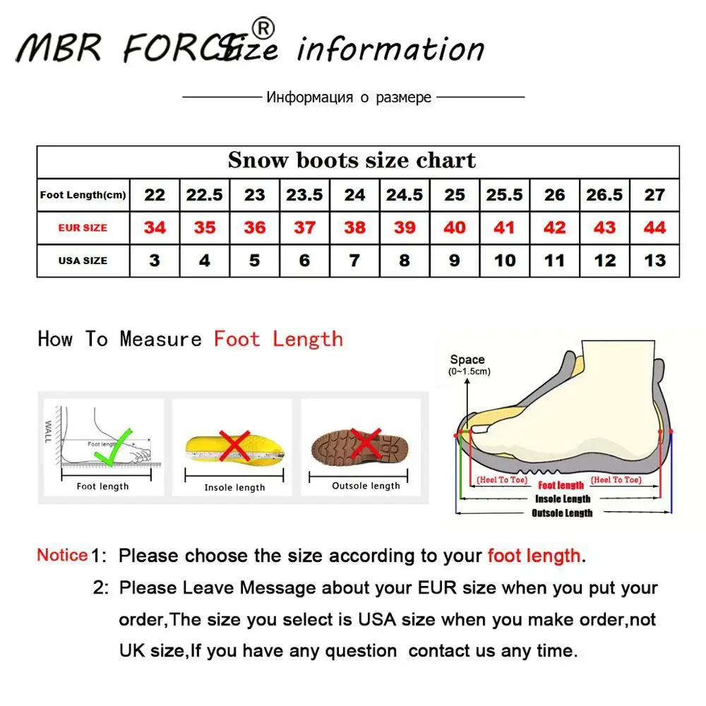Женские зимние ботинки MBR FORCE из 100% натурального Лисьего меха модные женские