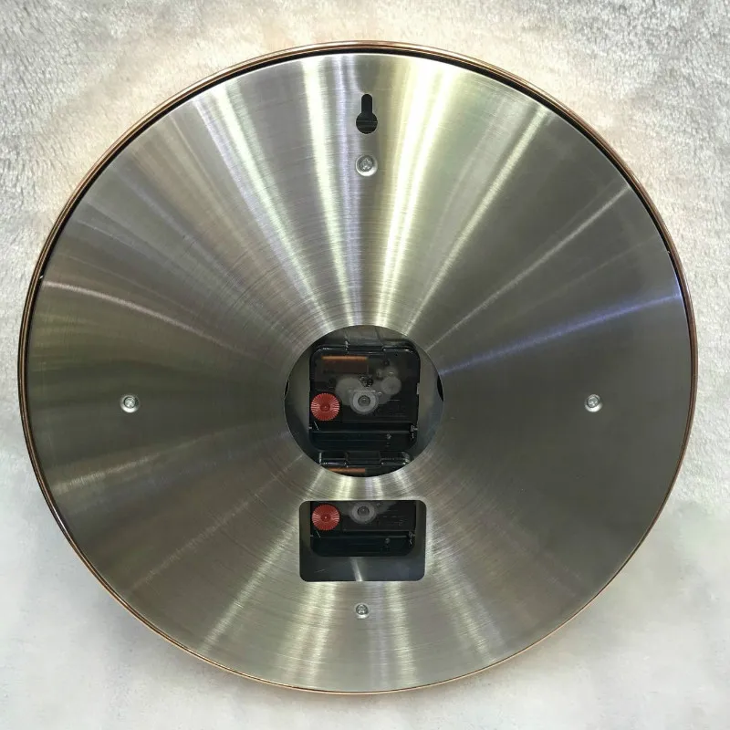 Металлические настенные часы из нержавеющей стали современный дизайн бесшумные