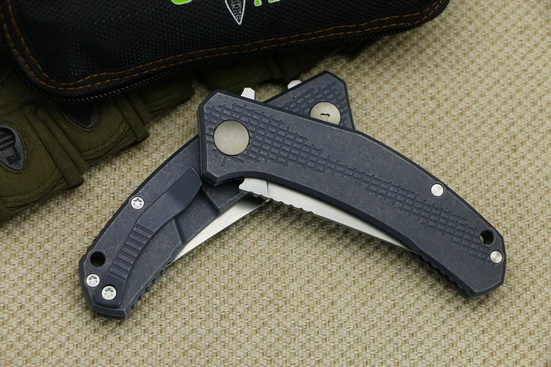 Складной нож Green thorn Flipper для джинсов m390 сталь TC4 титановая ручка карманные