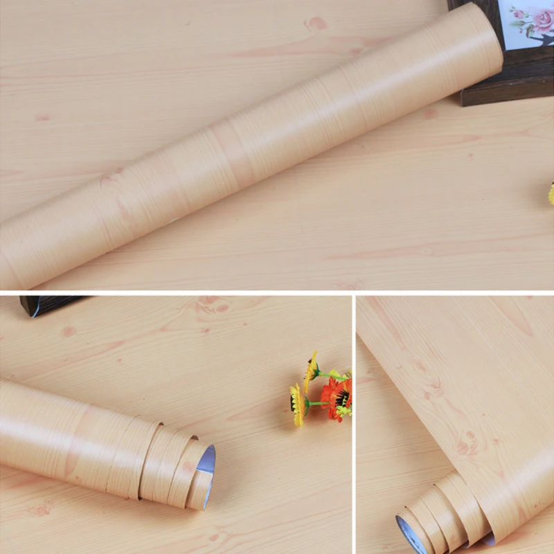 ПВХ деревянные обои кухонные пленки восстановленные для одежды шкафа двери