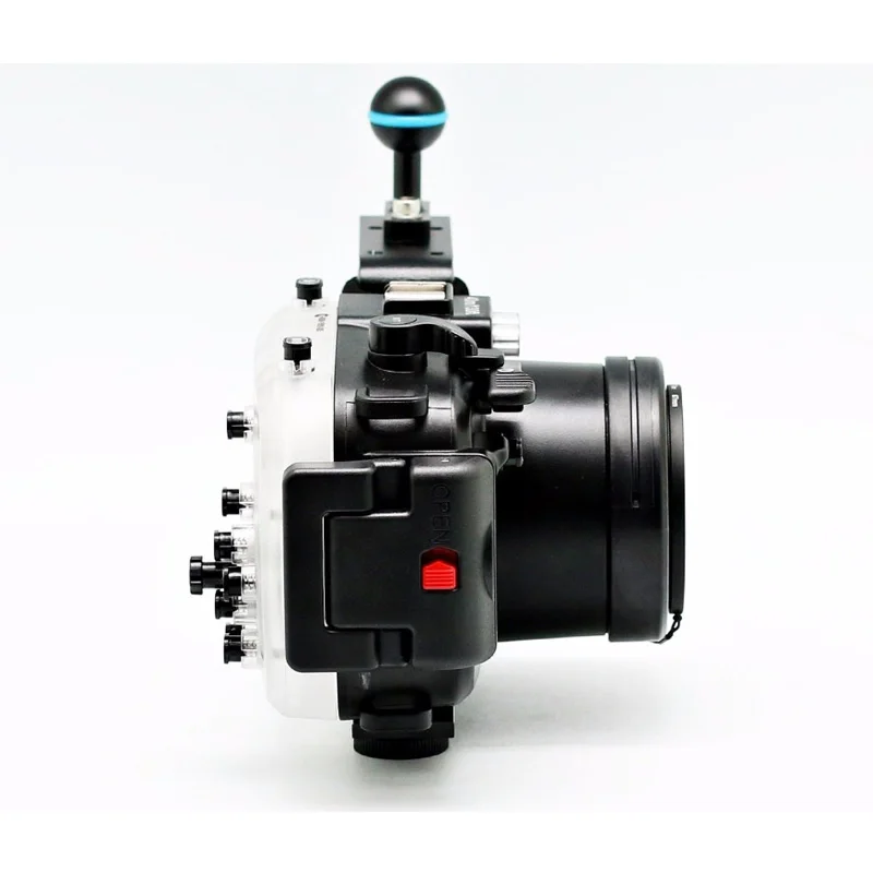 買取 防水水中カメラハウジングソニー A5100 16-50 ミリメートルレンズ + 67 ミリメートル赤フィルター + アルミハンドル/アーム