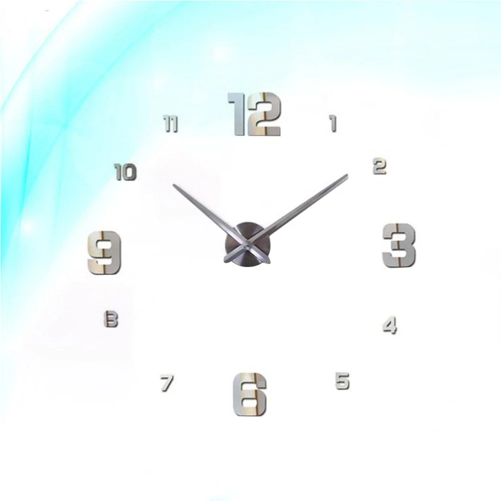 Акриловые настенные часы стильные бесшумные украшения сделай сам без батареек