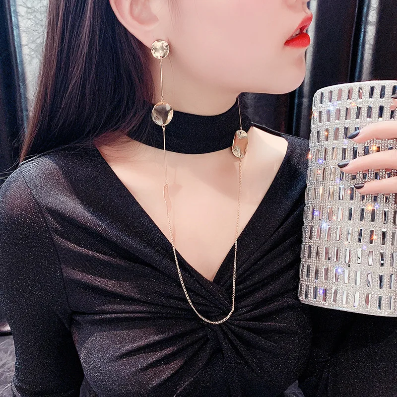 Iutopian корейский стиль Уникальные звезды прекрасные серьги и ожерелье вместе для