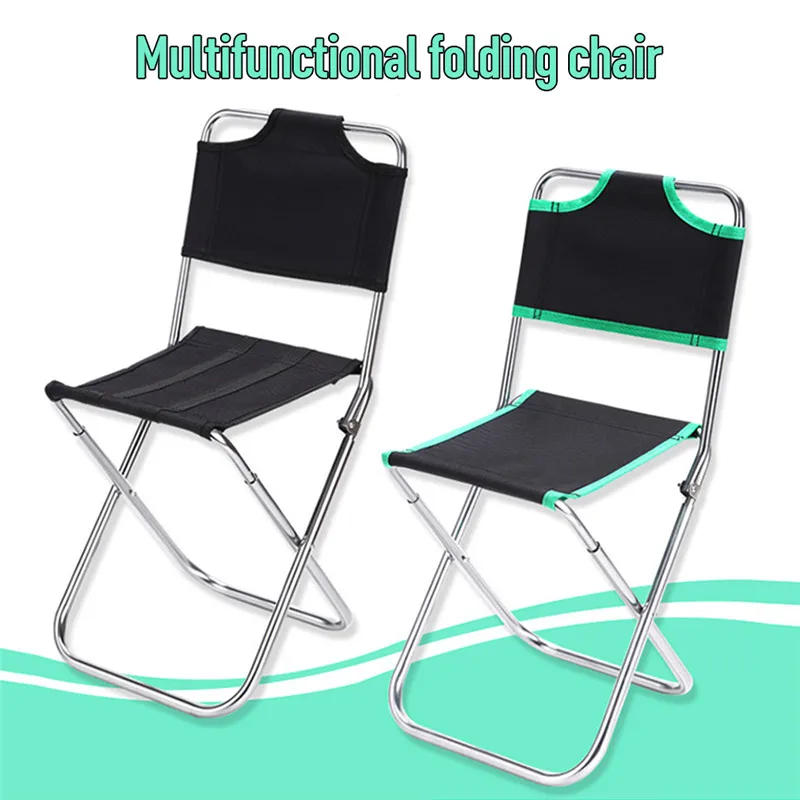Сверхлегкий складной стул для путешествий сверхпрочный высокой нагрузки стул для кемпинга, отдых на открытом воздухе Портативный пляжный походный коврик рыболовные инструменты стул