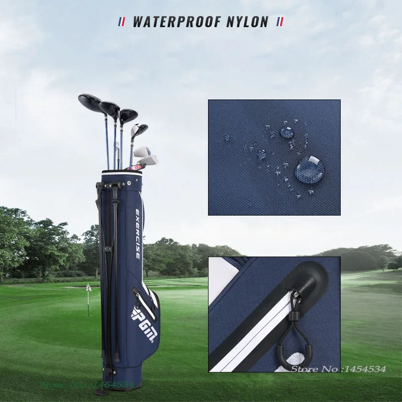 PgmGolf Men Women Sports Bracket Package Waterproof Gun Standard Bag Unisex Large Capacity Can Hold 9 Clubs Ultra Light Portable