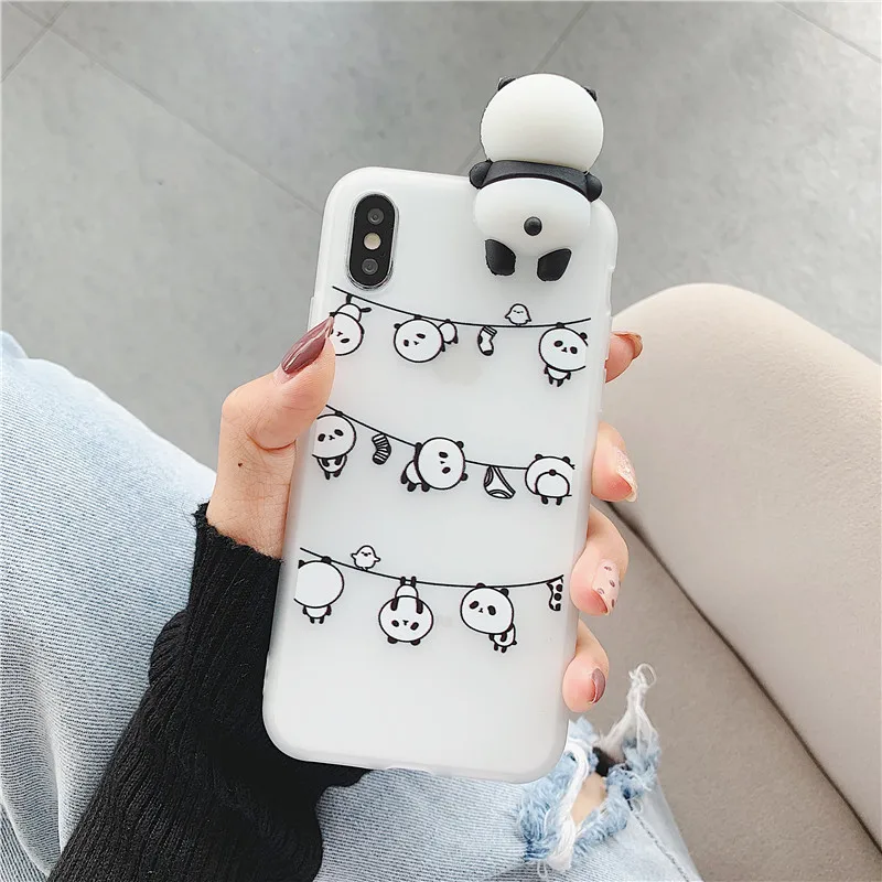 Милый 3D игрушка панда чехол для OPPO A3 A37 A5 A3S A57 A39 A59 A7 A5S A73 A77 A7X A83 F1S F5 F9 Pro Рено мягкие чехлы для телефонов