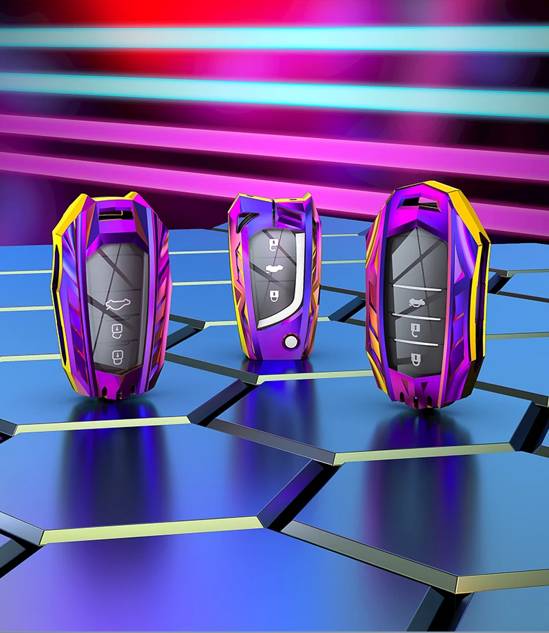 Чехол для автомобильного ключа из цинкового сплава аксессуары Toyota Auris Corolla Avensis