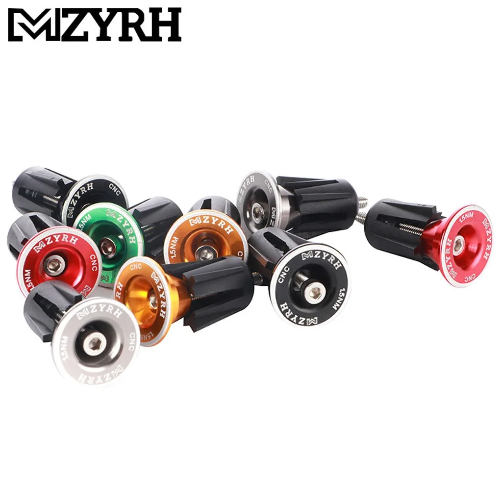 Одна пара алюминиевые ручки для руля велосипеда заглушка Концевая Аксессуары на