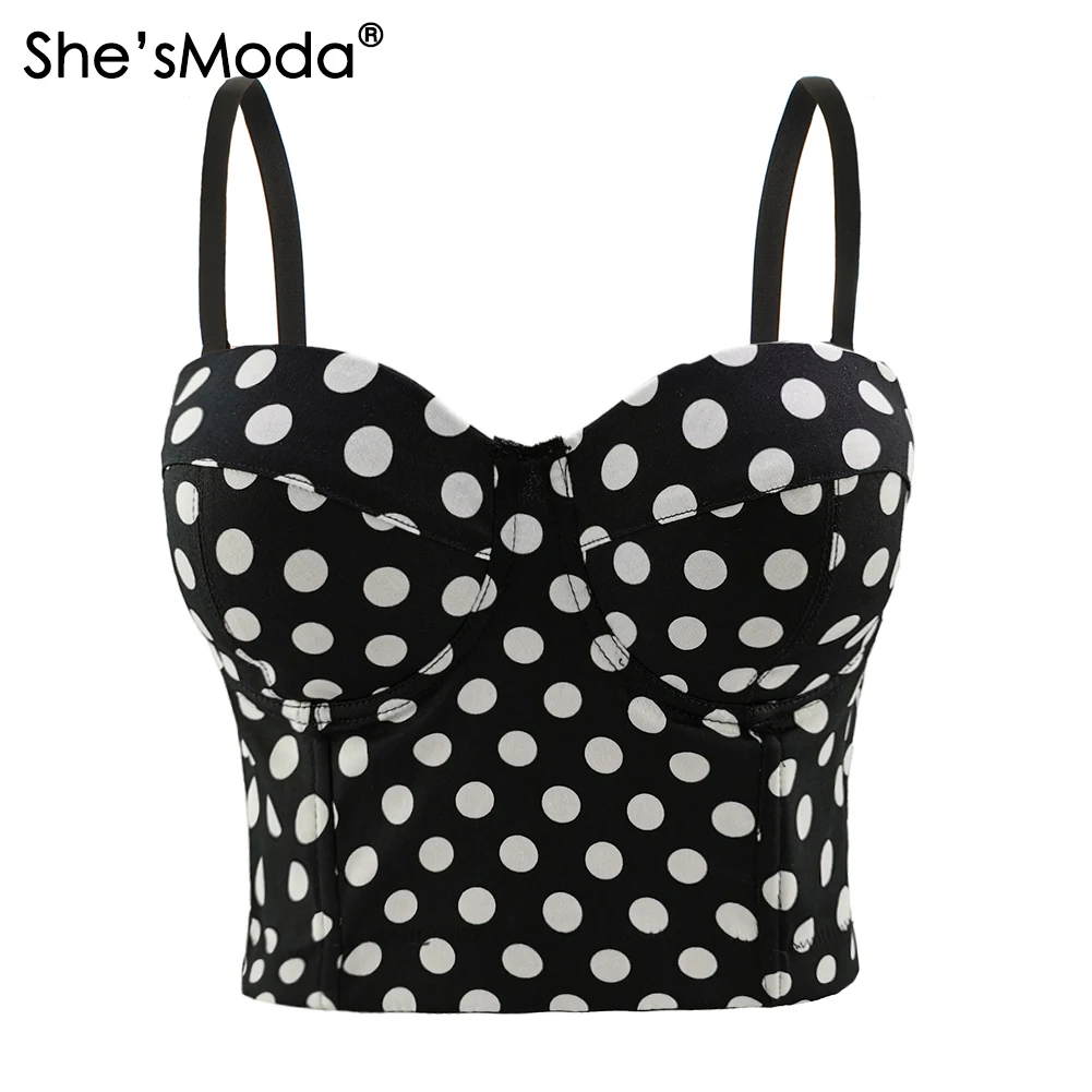 

Женский бюстгальтер в горошек, с бриллиантами