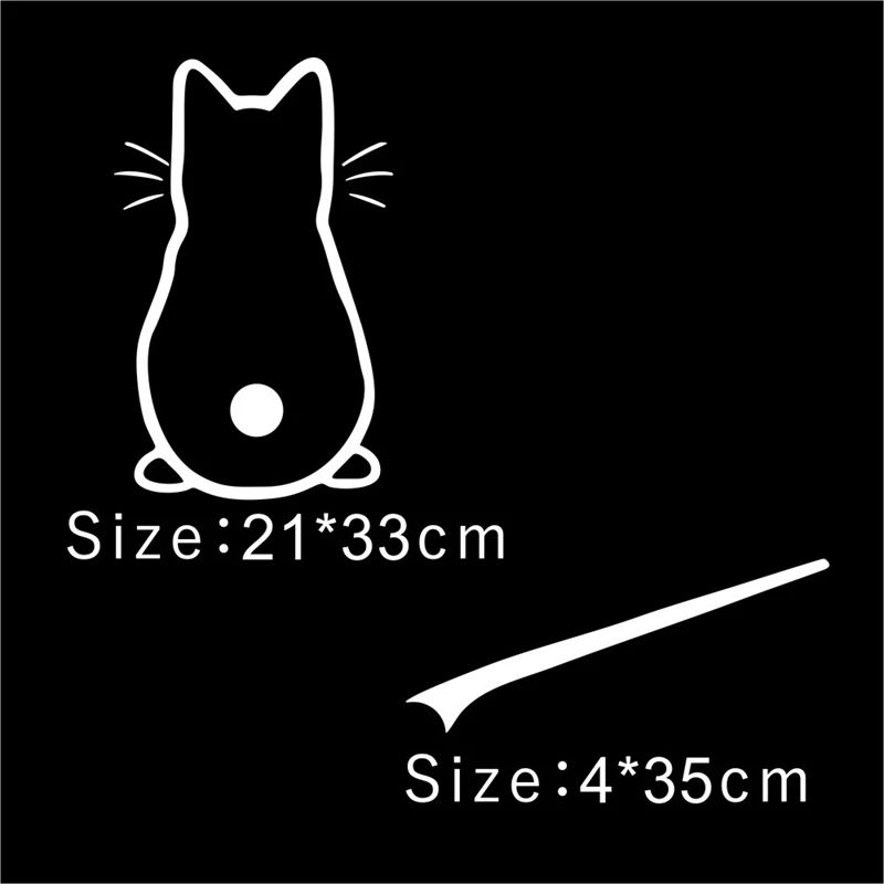 Car Stickers Cat Pattern Decals Rear Windshield Vinyl Film Universal Accessories | Автомобили и мотоциклы