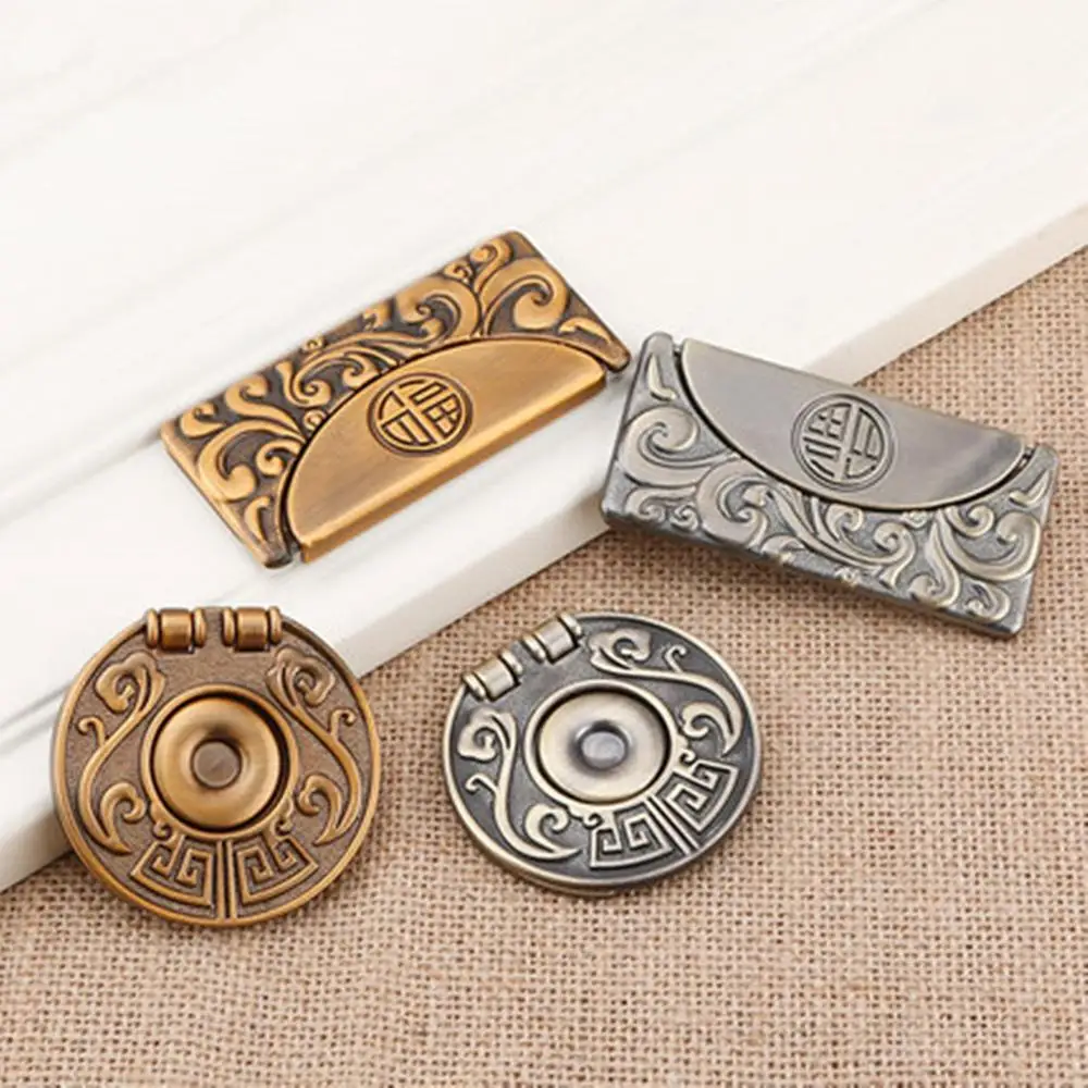 Ручка ящика невидимая дверь шкафа китайская антикварная темная ручка дверная