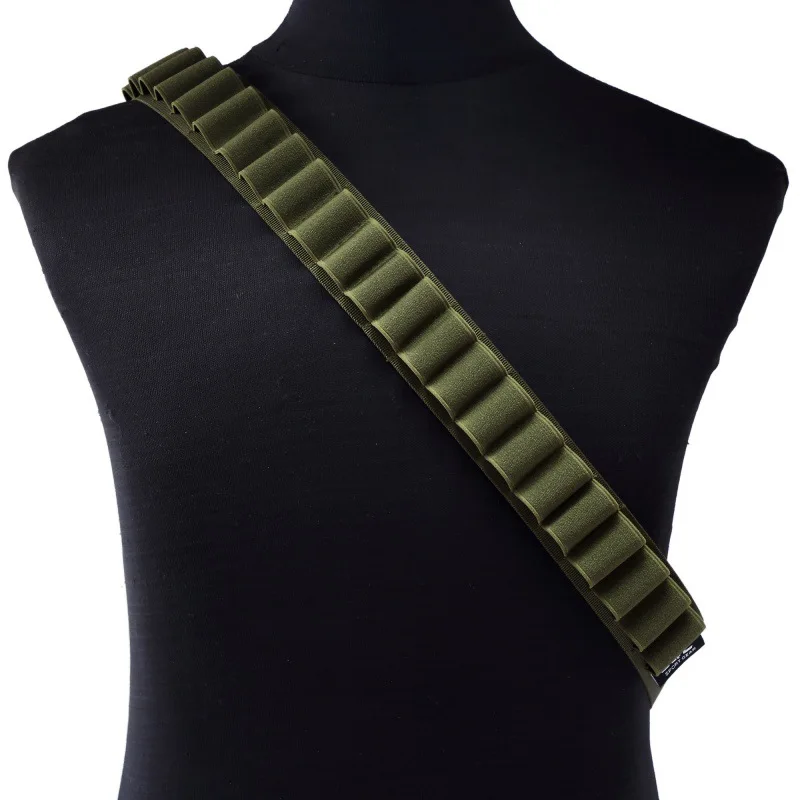 

Shell Bandolier Belt for Shotgun Scattergun 12 Gauge Ammo Holder Tactical Outdoor Military Gun Cartridge