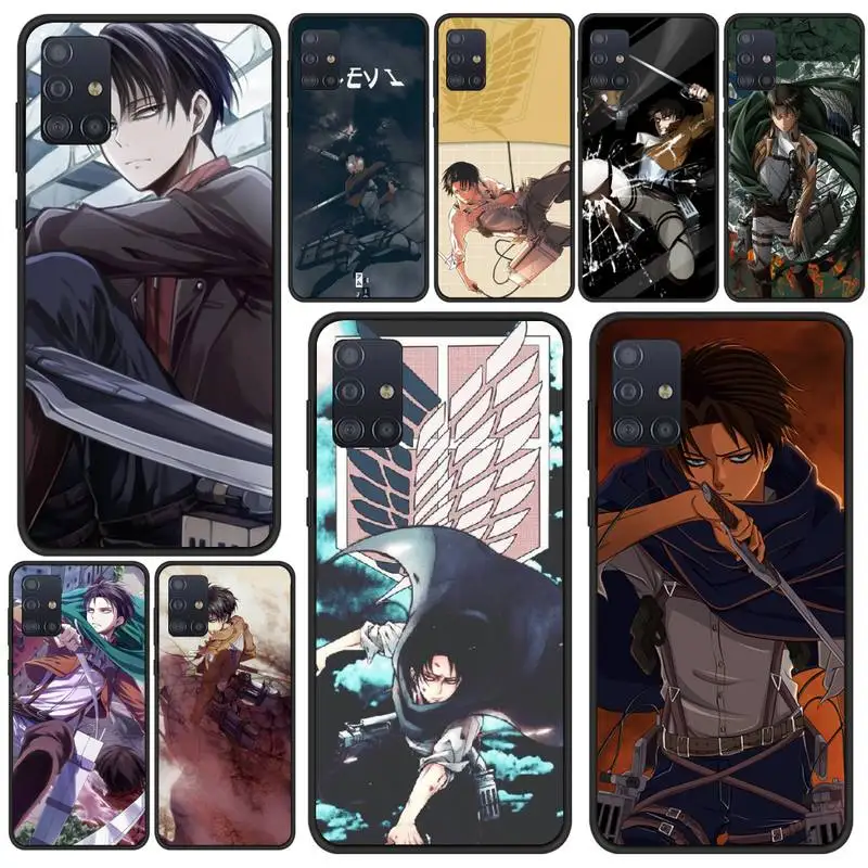 

Attack On Titan Levi Ackerman Phone Case For Samsung S21 S6 S7 Edge S8 S9 S10 S20 Ultra 5G Plus Cover Fundas Coque