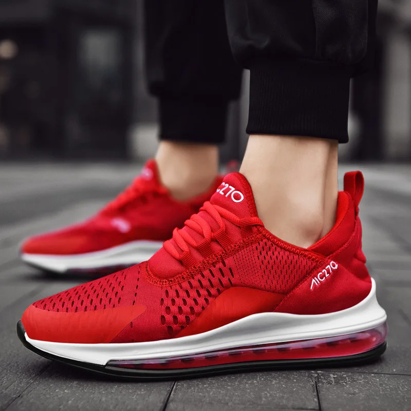 Mens Sneakers Casual Shoes 2020 Mesh Air Cushion Sports For Male Black Off White Men Footwear Trainers 46 47 | Обувь