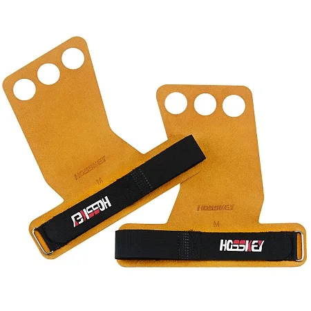 yellow turned Рукоятки Hosskey с 3 отверстиями для рук и гимнастики отлично подходят для перекрестных тренировок, пульверизаторов, тяжелой атлетики, подбородка, тренировок, упражнений - Цвет: yellow turned