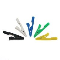 crocodile alligator clip for insulated alligator clip is directly inserted into the probe or 2mm plug medical electrode clip