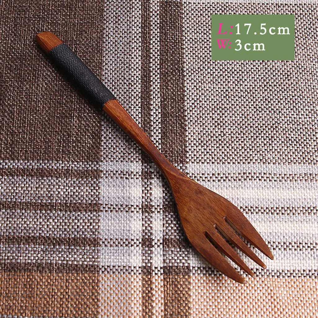 Высококачественные японские винтажные деревянные палочки для еды ложка вилка