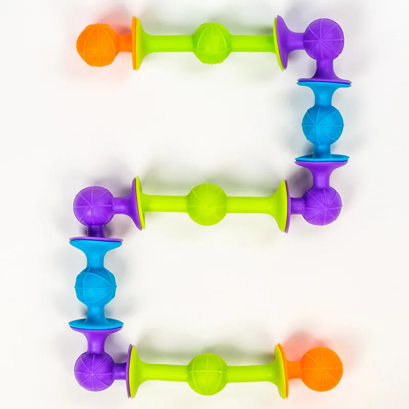 Pop присоски мягкие строительные блоки для детей Squigz &quotсделай сам&quot Детские