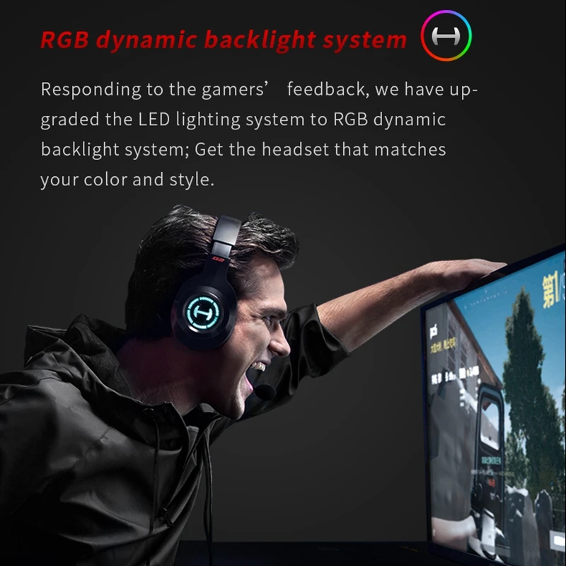Игровая гарнитура EDIFIER G2II виртуальный объемный звук 7 1 наушники с RGB светодиодный