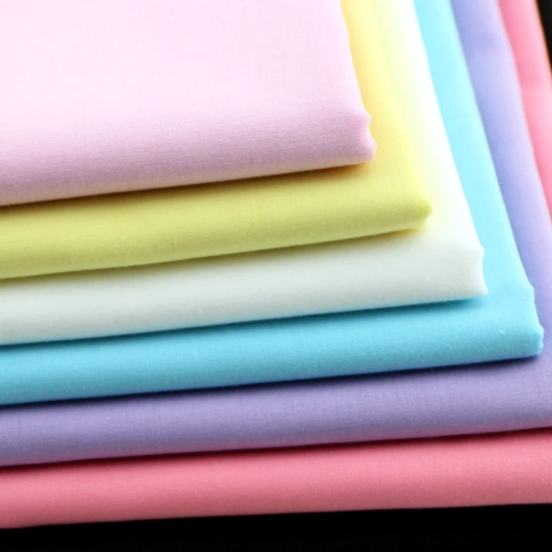 

buulqo 50x140cm 100% cotton plain fabric for clothing lining material DIY handmade accessories
