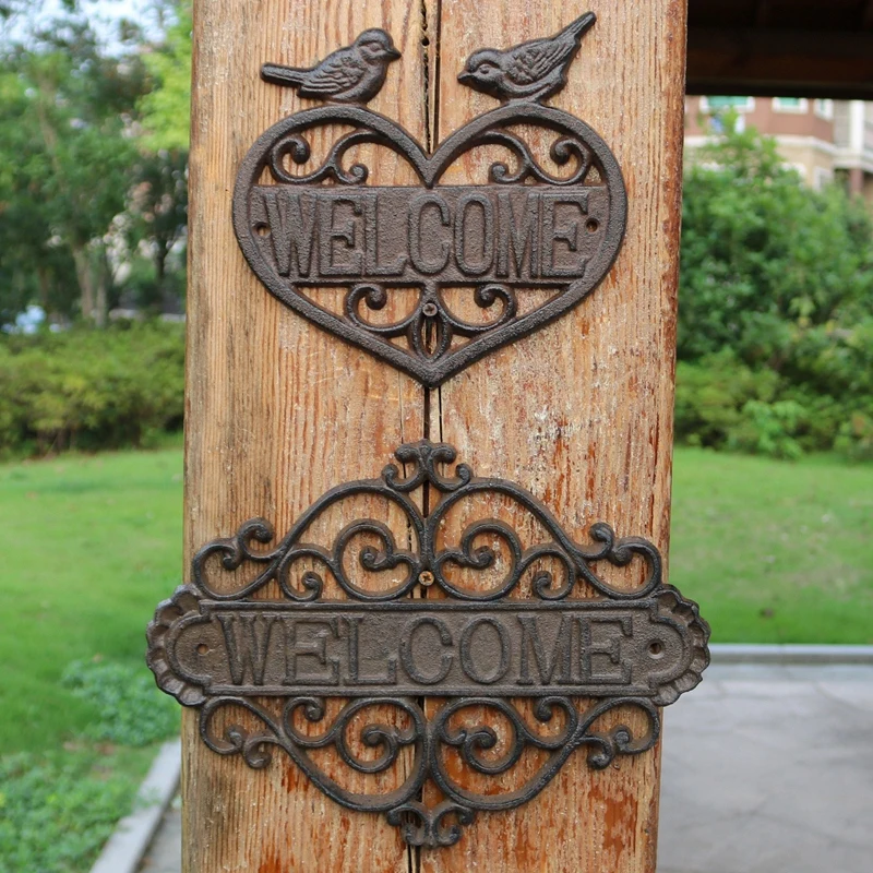 Винтажный полый декор для стен чугунная табличка знаки Европейский ретро стиль