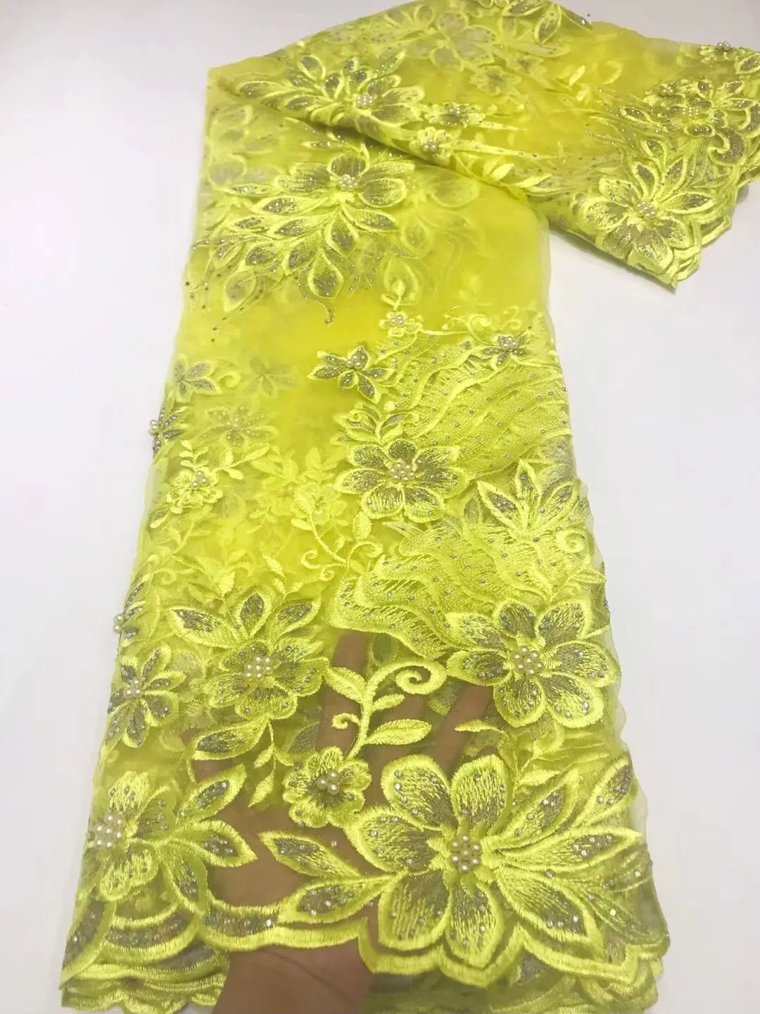 2022 Распродажа по самой низкой цене! Сетчатая кружевная ткань 3D африканские