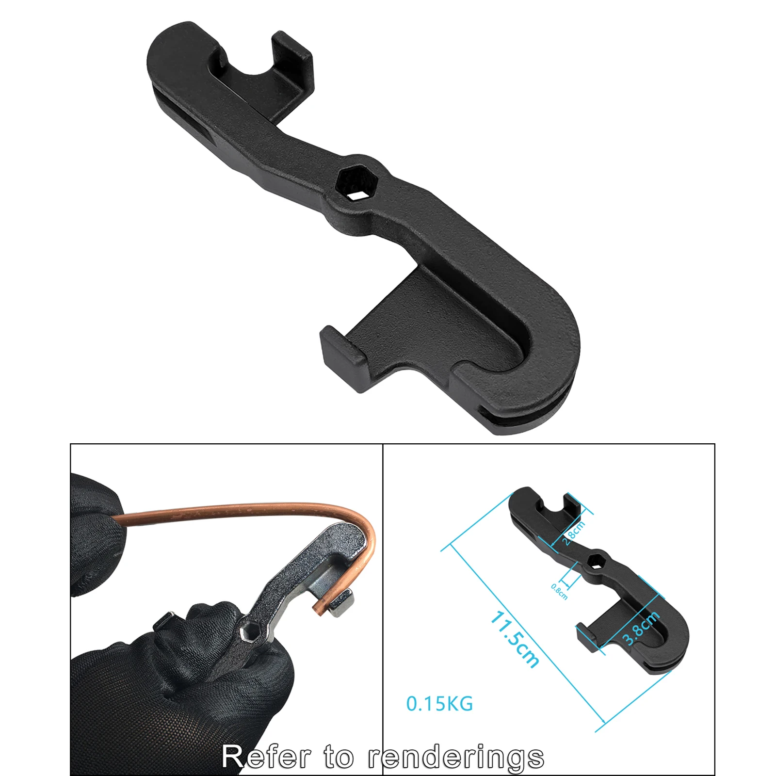 Новый удобный 5 мм Автомобильный тормозной трубогибочный гибочный инструмент 2