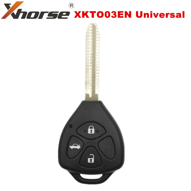 

XHORSE XKTO03EN для Toyota Стиль 3 кнопки для VVDI VVDI2 ключ инструмент английская версия проводной универсальный дистанционный ключ