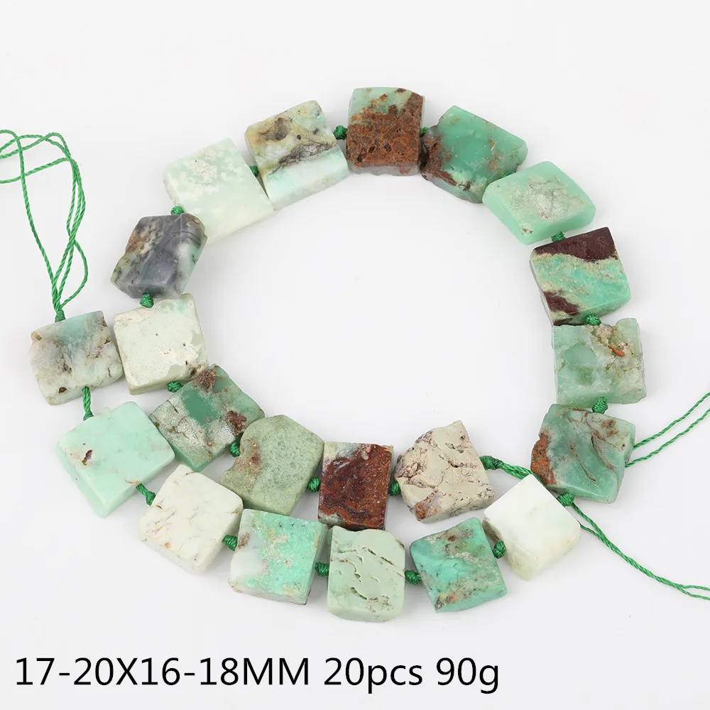 Australian Jade Полный пряди натуральный черный турмалин Octangle свободные бусины ювелирные изделия, плиты розовый опал просверленные посередине талисманы бусины кулон XT-12AMDE - Цвет: Australian Jade