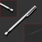 Портативная телескопическая магнитная ручка, регулируемая длина, серебристый цвет, 1 шт.