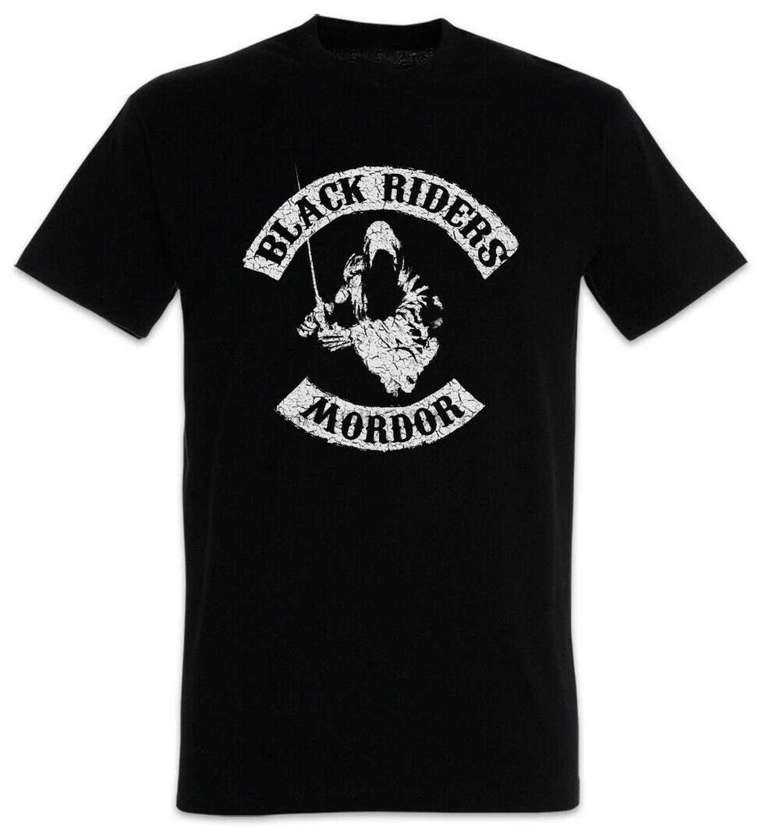 Black Riders MC Tops Tee T Shirt Lord Of Nazgul Biker Fun The Patch Rings Mordor Sauron T-Shirt Brand Clothing Tops