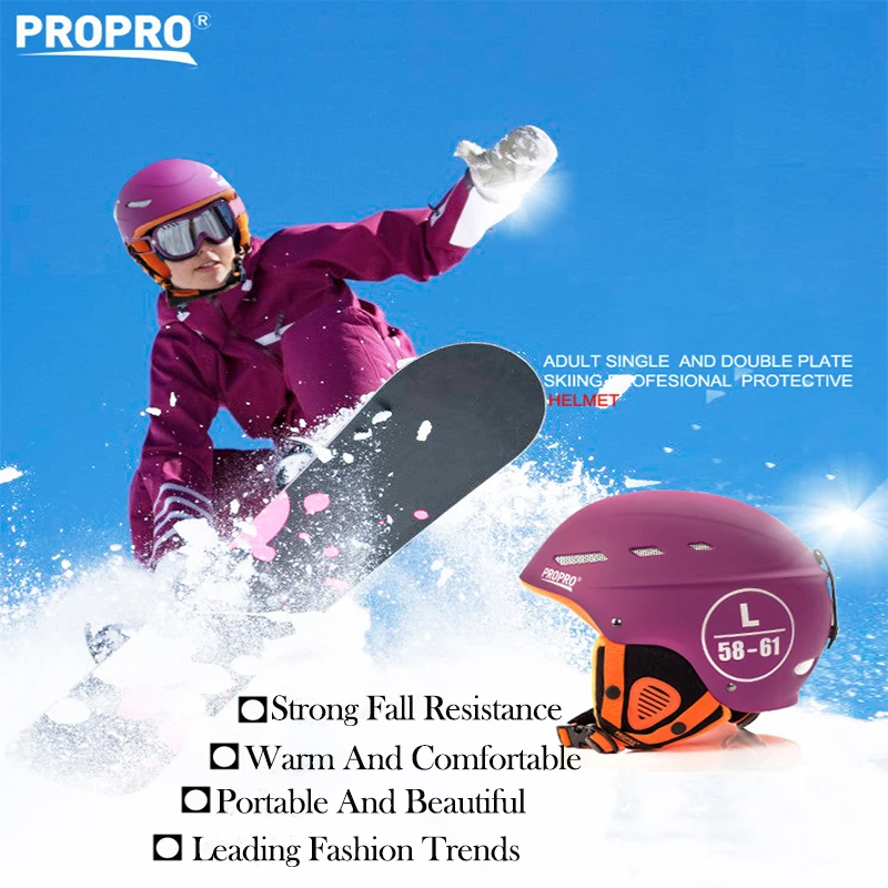 PROPRO открытый защитный шлем лыжный сноуборд скейтинг для взрослых мужчин женщин зимний лыжный шлем скейтборд ABS EPS зимние спортивные шлемы