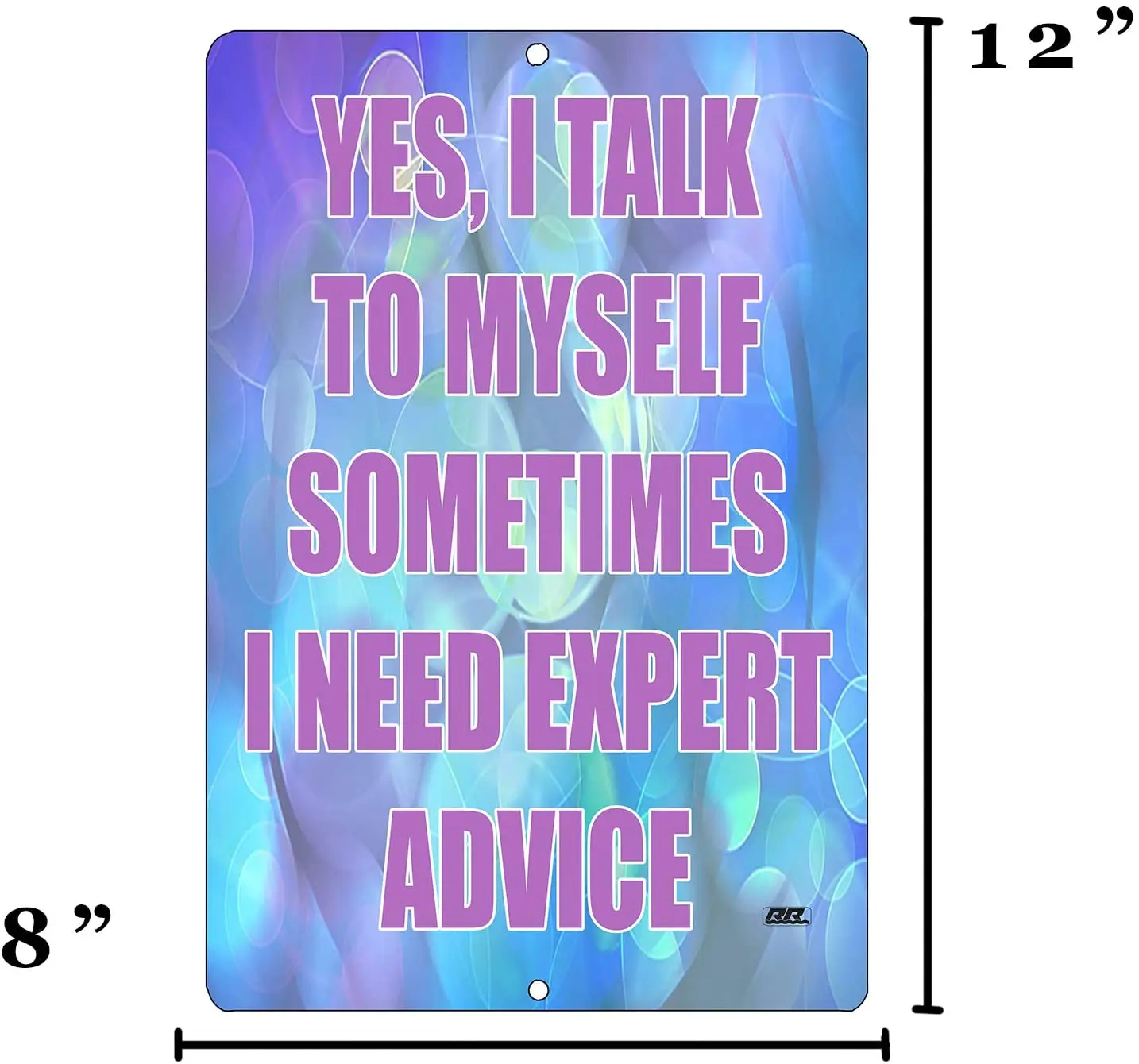 

Rogue River Tactical Funny Work Office Retail Metal Tin Sign Wall Decor Bar Boss Employee Coworker Expert Advice