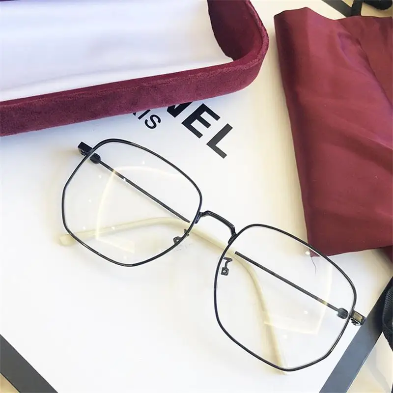 Тонкие металлические очки с синим светом женские роскошные Брендовые уникальная