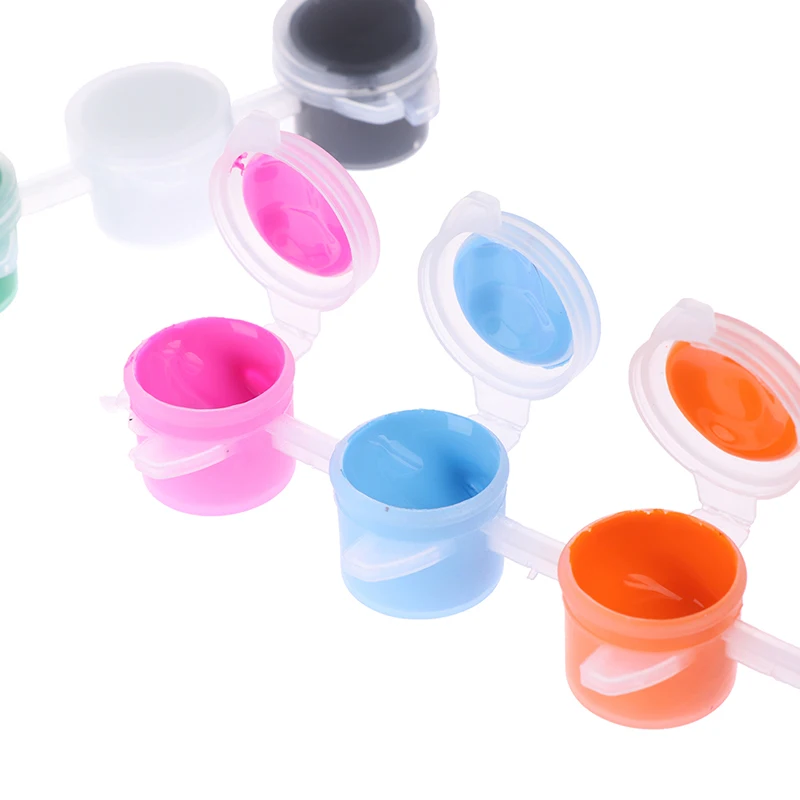 12 цветов Ткань ручная роспись настенный пластырь живопись Рисование для детей