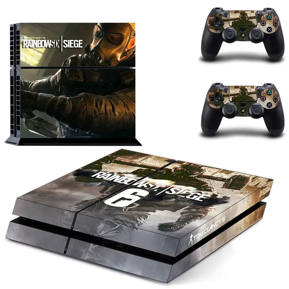 Tom Clancy's Rainbow Six Siege PS4 наклейка s Play station 4 наклейки для кожи наклейки для playstation 4 PS4 консоли и контроллера Skins