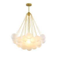 modern led pendant lights frosted glass ball restaurant pendant lamp europe designer gold black led lighting fixtures