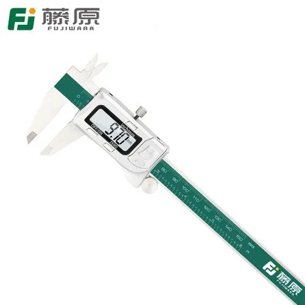 inch and mm FUJIWARA цифровой дисплей штангенциркуль из нержавеющей стали 0-150 мм 1/64 фракция/мм/дюйм ЖК Электронный штангенциркуль нонира IP54 Водонепроницаемый - Цвет: inch and mm