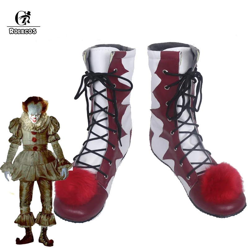 ROLECOS/Обувь для косплея Stephen King It сапоги пеннивайза на Хэллоуин обувь
