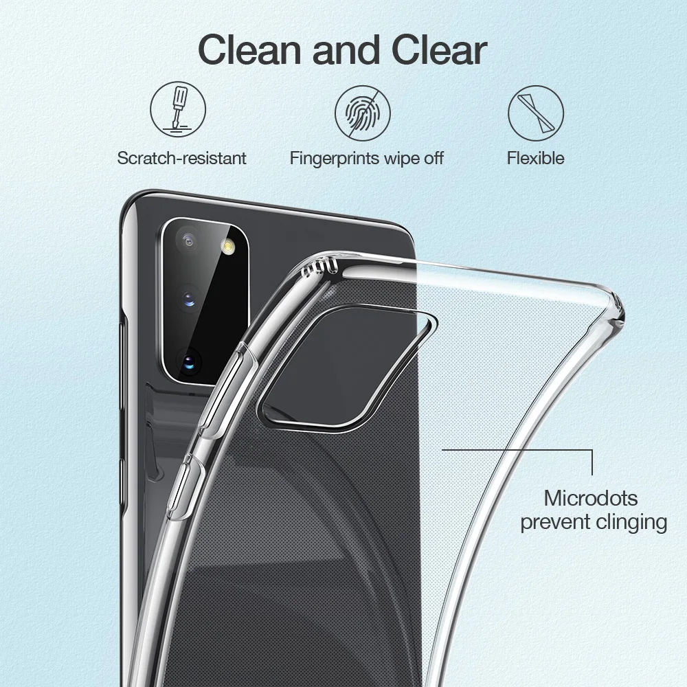 ESR чехол для телефона Samsung Galaxy S21/20/10 Plus Ultra Примечание 10 плюс A52/50/70/71 мягкий из ТПУ с
